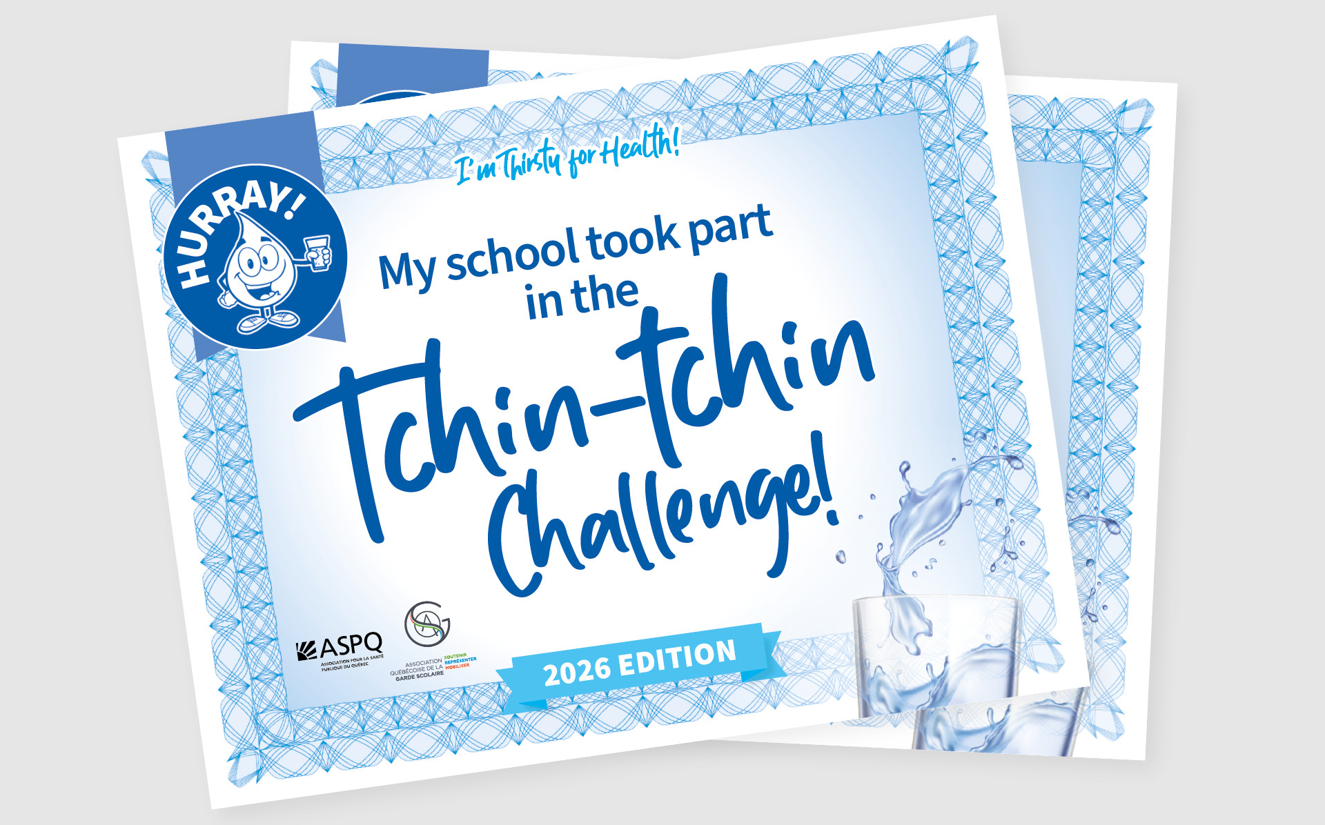 Certificate for school