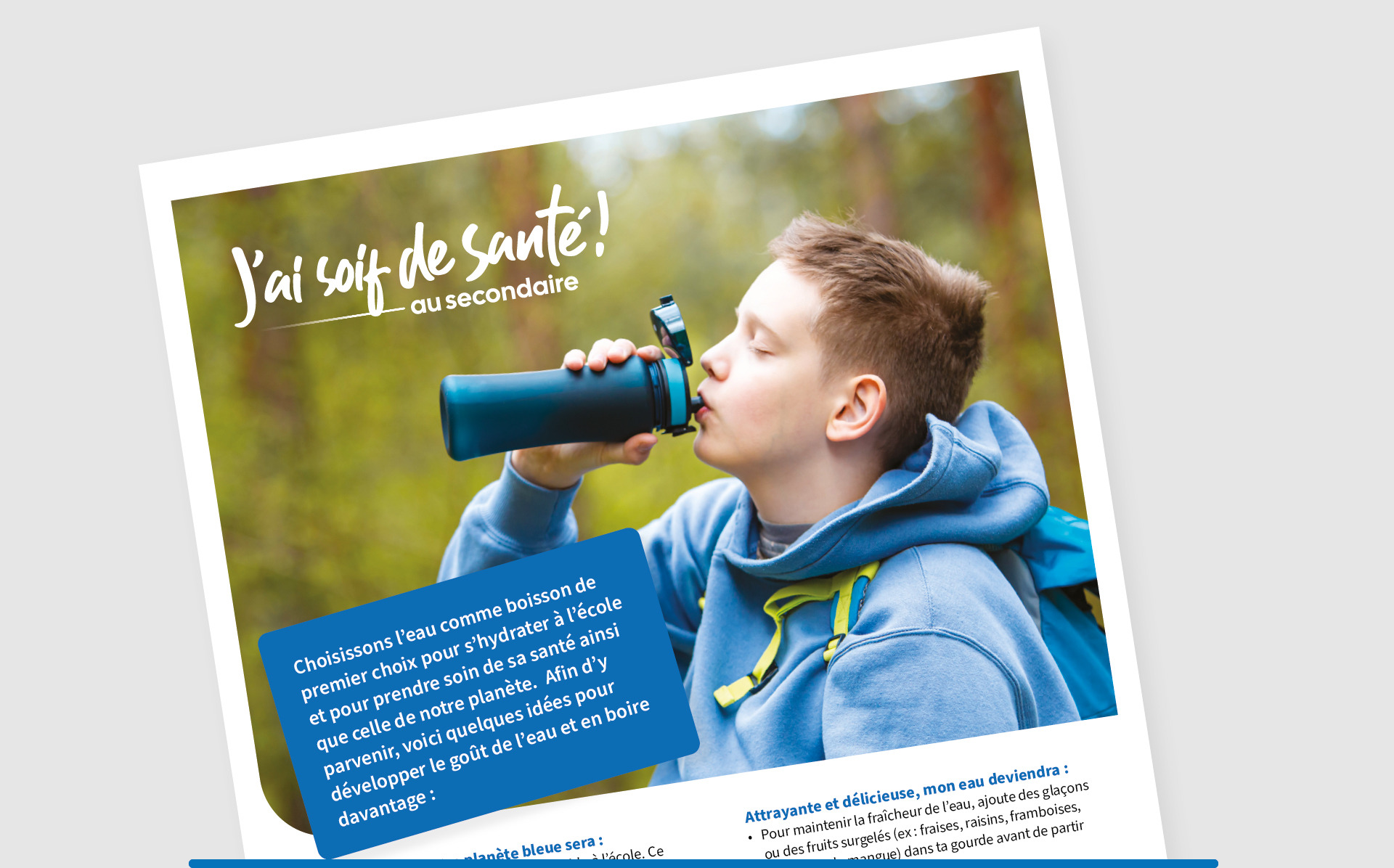 Ideas for promoting water in high schools