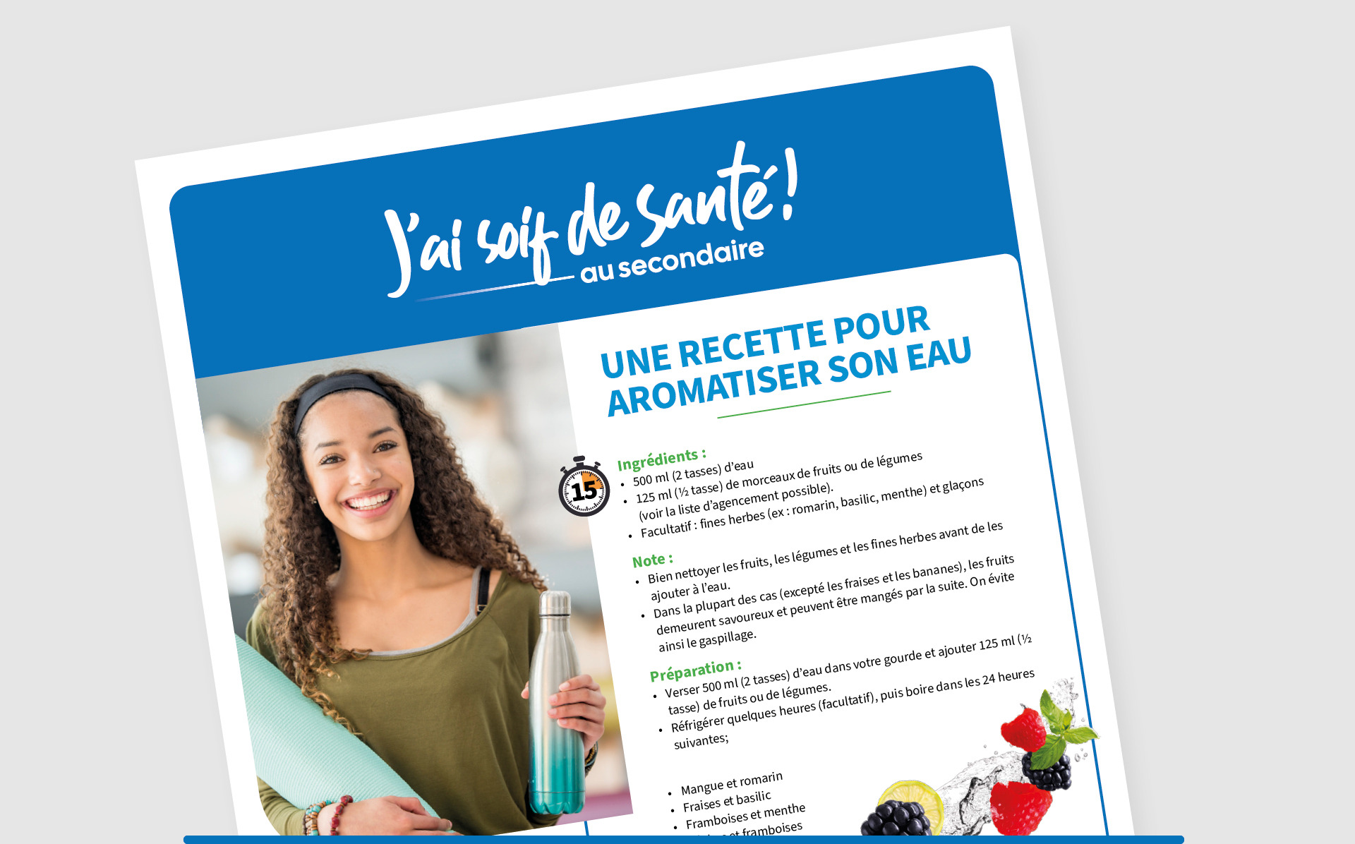 Recette d’eau aromatisée